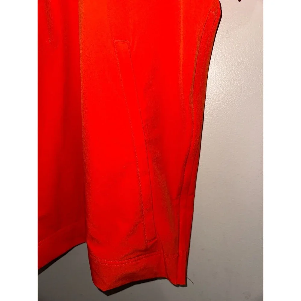 Mens L Nike NCAA Syracuse Orange Football Team Issued 1/2 Zip Hooded Jacket ACC